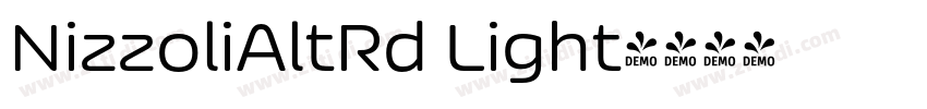NizzoliAltRd Light字体转换